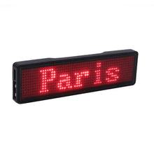 将图片加载到图库查看器,Bluetooth digital LED badge DIY programmable scrolling message mini LED display party event clear 11*55 pixels LED name sign