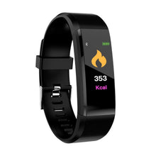 将图片加载到图库查看器,115 Plus Smart Band Wristbands Fitness Tracker Health Heart Rate Blood Pressure Bluetooth Sports Bracelet Smart band Watch