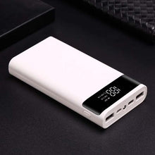 将图片加载到图库查看器,Portable Dual USB DIY Powerbank Case 6x18650 Battery LED Light Charging Digital Display Power Bank Shell Kit External Charger