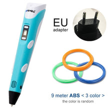 将图片加载到图库查看器,Myriwell 3D Pen DIY 3D Printer Pen Drawing Pens 3d Printing Best for Kids with ABS Filament 1.75mm Christmas Birthday gift