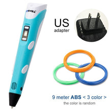将图片加载到图库查看器,Myriwell 3D Pen DIY 3D Printer Pen Drawing Pens 3d Printing Best for Kids with ABS Filament 1.75mm Christmas Birthday gift