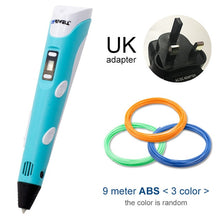 将图片加载到图库查看器,Myriwell 3D Pen DIY 3D Printer Pen Drawing Pens 3d Printing Best for Kids with ABS Filament 1.75mm Christmas Birthday gift