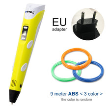 将图片加载到图库查看器,Myriwell 3D Pen DIY 3D Printer Pen Drawing Pens 3d Printing Best for Kids with ABS Filament 1.75mm Christmas Birthday gift