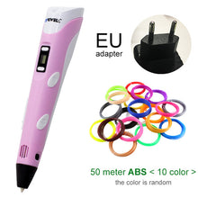 将图片加载到图库查看器,Myriwell 3D Pen DIY 3D Printer Pen Drawing Pens 3d Printing Best for Kids with ABS Filament 1.75mm Christmas Birthday gift