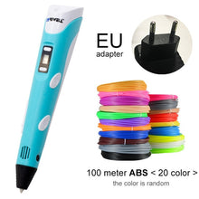 将图片加载到图库查看器,Myriwell 3D Pen DIY 3D Printer Pen Drawing Pens 3d Printing Best for Kids with ABS Filament 1.75mm Christmas Birthday gift