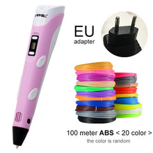 将图片加载到图库查看器,Myriwell 3D Pen DIY 3D Printer Pen Drawing Pens 3d Printing Best for Kids with ABS Filament 1.75mm Christmas Birthday gift