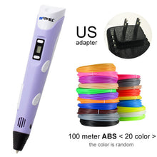 将图片加载到图库查看器,Myriwell 3D Pen DIY 3D Printer Pen Drawing Pens 3d Printing Best for Kids with ABS Filament 1.75mm Christmas Birthday gift