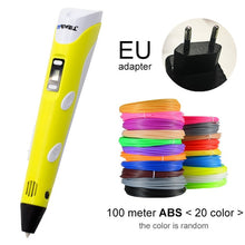 将图片加载到图库查看器,Myriwell 3D Pen DIY 3D Printer Pen Drawing Pens 3d Printing Best for Kids with ABS Filament 1.75mm Christmas Birthday gift