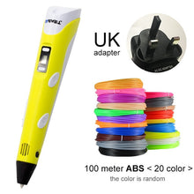 将图片加载到图库查看器,Myriwell 3D Pen DIY 3D Printer Pen Drawing Pens 3d Printing Best for Kids with ABS Filament 1.75mm Christmas Birthday gift