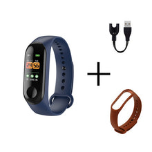 将图片加载到图库查看器,Men Smart Sports watch blood pressure heart rate monitor message reminder bluetooth waterproof men and women bracelet kids wrist
