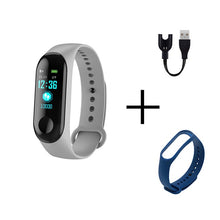 将图片加载到图库查看器,Men Smart Sports watch blood pressure heart rate monitor message reminder bluetooth waterproof men and women bracelet kids wrist