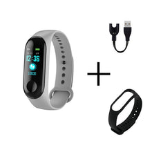 将图片加载到图库查看器,Men Smart Sports watch blood pressure heart rate monitor message reminder bluetooth waterproof men and women bracelet kids wrist