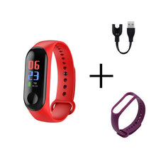 将图片加载到图库查看器,Men Smart Sports watch blood pressure heart rate monitor message reminder bluetooth waterproof men and women bracelet kids wrist