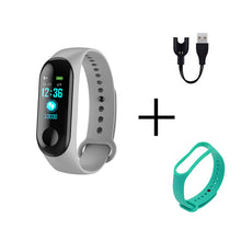 将图片加载到图库查看器,Men Smart Sports watch blood pressure heart rate monitor message reminder bluetooth waterproof men and women bracelet kids wrist