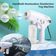 将图片加载到图库查看器,1200W Handheld Atomization Disinfection Fog Machine Stage Smoke Machine Blue Light Nano Steam Gun Hair Spray Machine 220V 110V