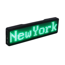 将图片加载到图库查看器，Bluetooth digital LED badge DIY programmable scrolling message mini LED display party event  clear 11*55 pixels LED name sign
