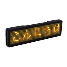 将图片加载到图库查看器，Bluetooth digital LED badge DIY programmable scrolling message mini LED display party event  clear 11*55 pixels LED name sign
