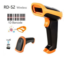 将图片加载到图库查看器，RADALL Wireless Barcode Scanner Wired bar code Scanner Automatic Scan Handheld 1D/2D QR Code Reader for Inventory POS Terminal
