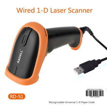 将图片加载到图库查看器，RADALL Wireless Barcode Scanner Wired bar code Scanner Automatic Scan Handheld 1D/2D QR Code Reader for Inventory POS Terminal

