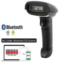 将图片加载到图库查看器，NETUM NT-1698W Handheld Wirelress Barcode Scanner AND NT-1228BL Bluetooth 1D/2D QR Bar Code Reader PDF417 for IOS Android IPAD
