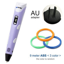将图片加载到图库查看器，Myriwell 3D Pen DIY 3D Printer Pen Drawing Pens 3d Printing Best for Kids with ABS Filament 1.75mm Christmas Birthday gift
