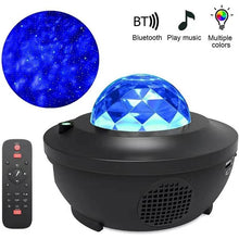 将图片加载到图库查看器，Colorful Starry Galaxy Projector Blueteeth USB Voice Control Music Player LED Night Light USB Charging Projection Lamp Kids Gift
