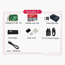 将图片加载到图库查看器，New 2019 Official Original Raspberry Pi 4 Model B Development Board Kit RAM 2G/4G/8G 4 Core CPU 1.5Ghz 3 Speeder Than Pi 3B+

