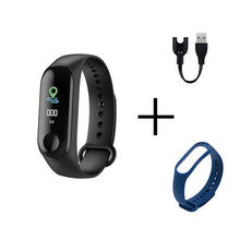 将图片加载到图库查看器，Men Smart Sports watch blood pressure heart rate monitor message reminder bluetooth waterproof men and women bracelet kids wrist
