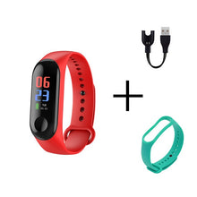 将图片加载到图库查看器，Men Smart Sports watch blood pressure heart rate monitor message reminder bluetooth waterproof men and women bracelet kids wrist
