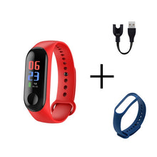 将图片加载到图库查看器，Men Smart Sports watch blood pressure heart rate monitor message reminder bluetooth waterproof men and women bracelet kids wrist

