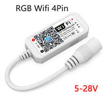将图片加载到图库查看器，DC5V 12V 24V RGB Led Wifi Controller RGBW RGBWW Bluetooth WiFi LED controller For 5050 2835 WS2811 WS2812B led strip Magic Home
