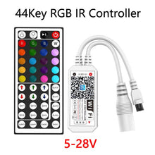 将图片加载到图库查看器，DC5V 12V 24V RGB Led Wifi Controller RGBW RGBWW Bluetooth WiFi LED controller For 5050 2835 WS2811 WS2812B led strip Magic Home
