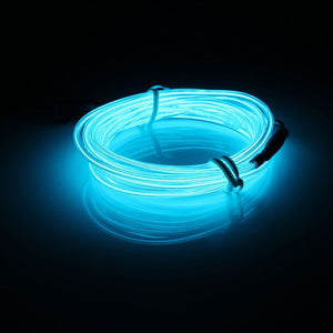 2M EL Soft Tube Strips Neon WIre For Home House Car Auto Decoration Bendable Flexible Party Events Deco EL Glow Rope