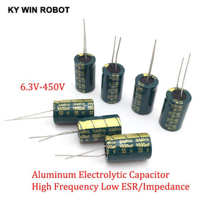 2-50pcs 10V 16V 25V 35V 50V High Frequency Low ESR Aluminum Capacitor 100UF 220UF 330UF 470UF 680UF 1000UF 1500UF 2200UF 3300UF